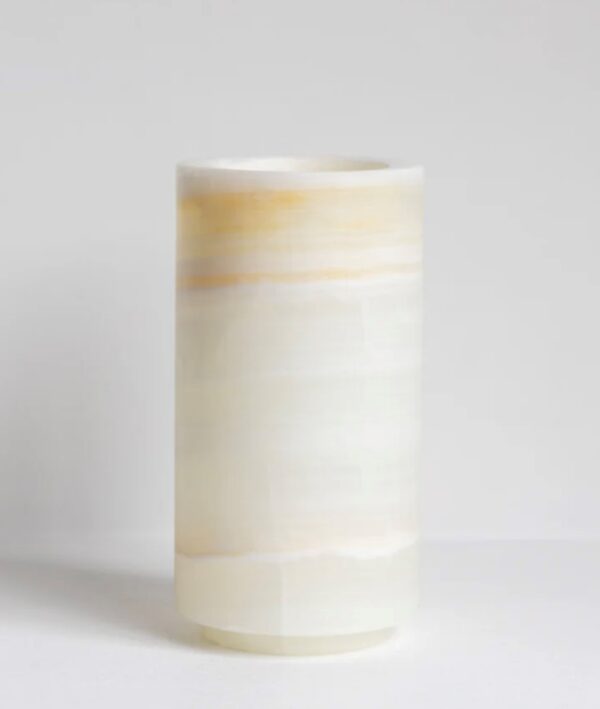 SALE Bloom Vase - White Onyx