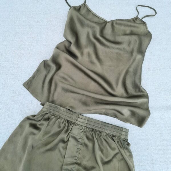 Silk boxer & cami lounge set - colours available - Image 7