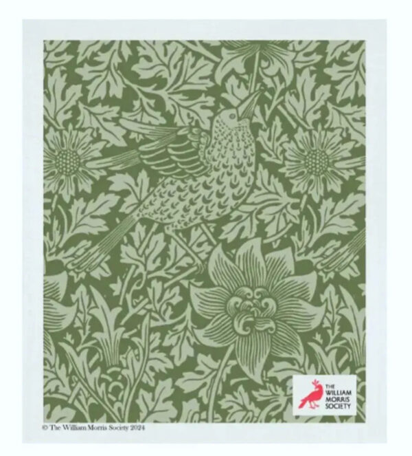 William Morris Dishcloth - Bird & Anemone