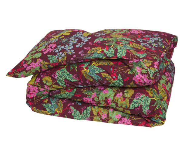 Genevieve Cotton Quilt Cover - Mahogany