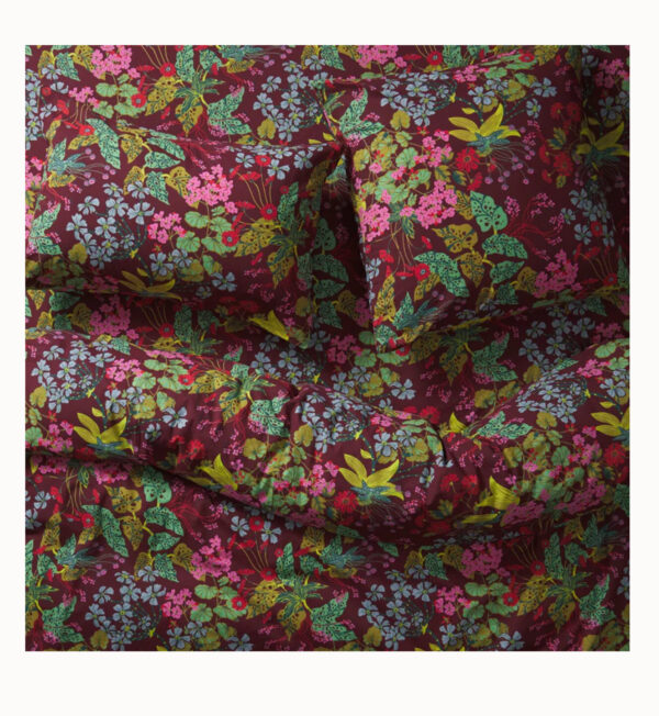 Genevieve Cotton Quilt Cover - Mahogany - Image 3