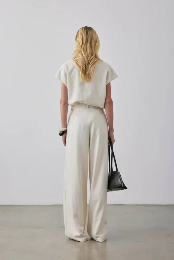 Gregory - Broun Pant - Parchment - Image 4