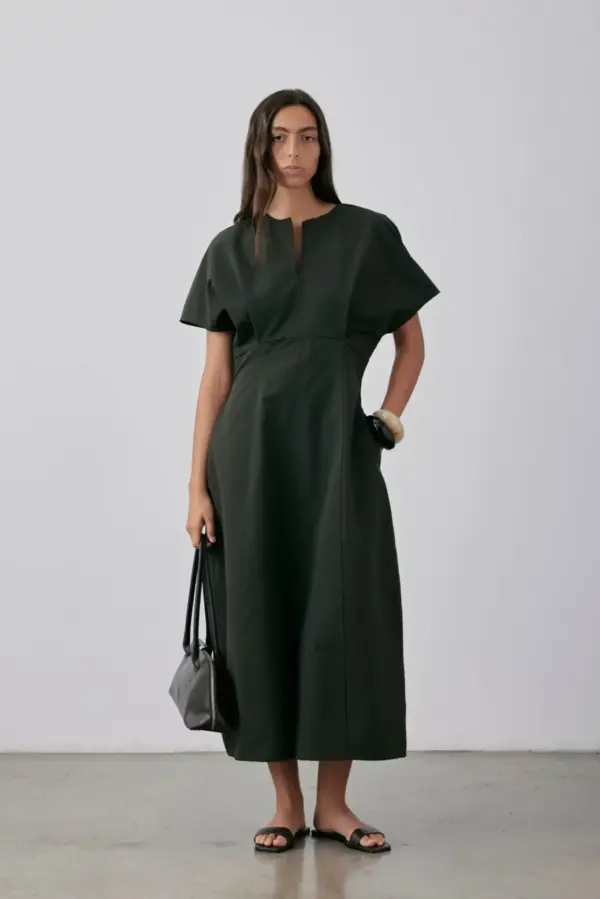 Gregory - Mako Dress - Dark Khaki