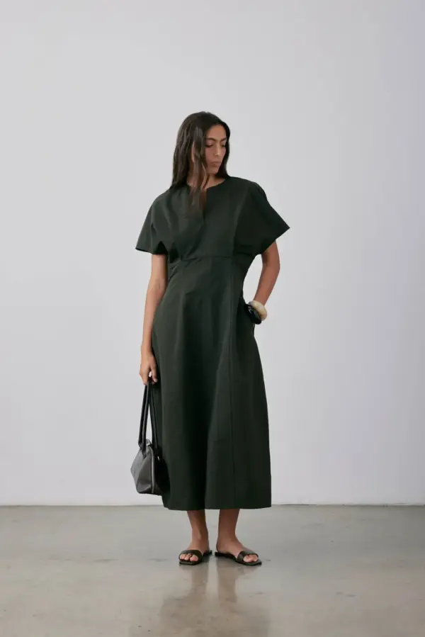 Gregory - Mako Dress - Dark Khaki - Image 2