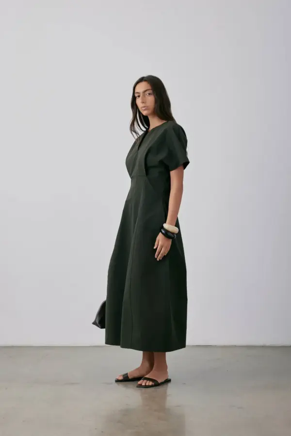Gregory - Mako Dress - Dark Khaki - Image 4