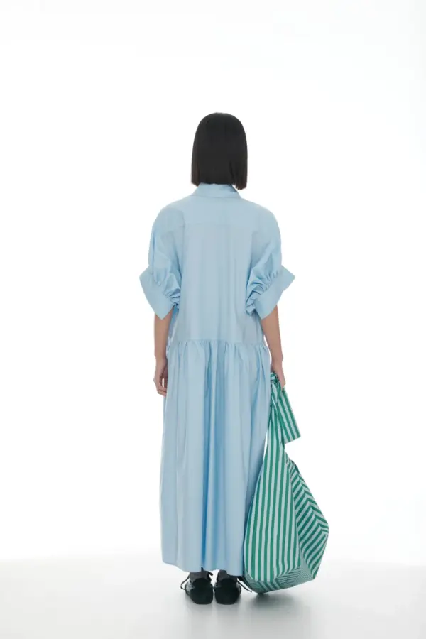 Ricochet Joni Shirt Dress - Pale Blue - Image 3