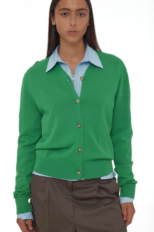 Ricochet Fils Cardigan - Grass Green