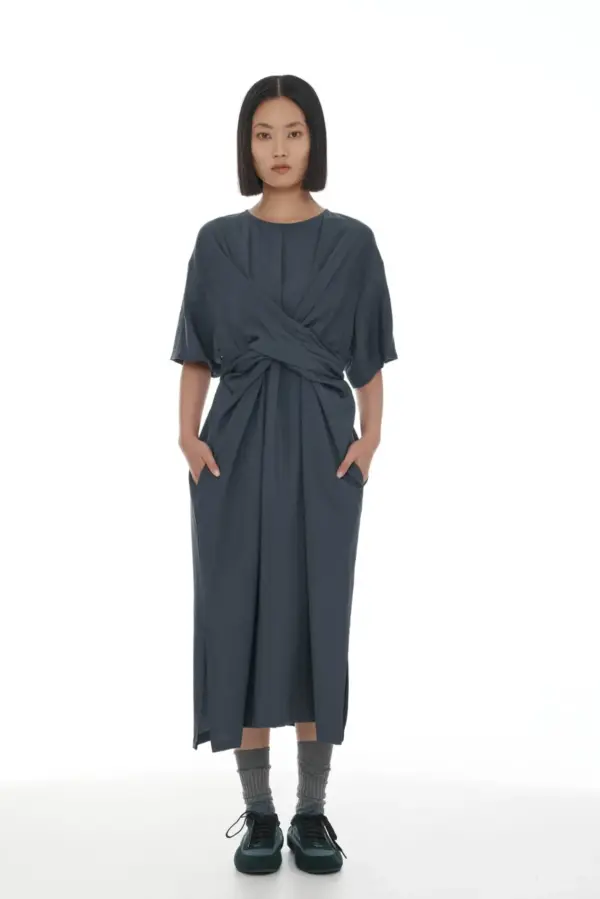 Ricochet - Dana Dress - Washed Ink