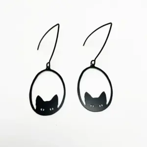 Earrings - mini cat