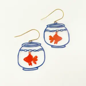 Earrings - mini fishbowl