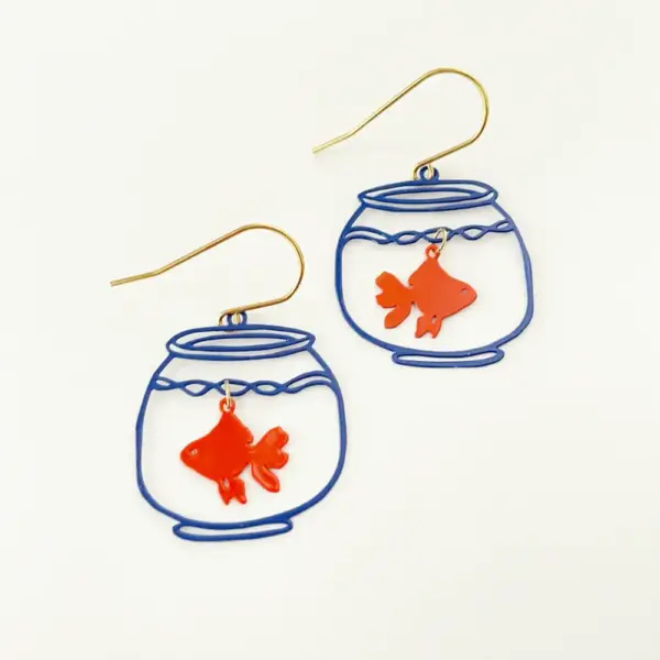 Earrings - mini fishbowl
