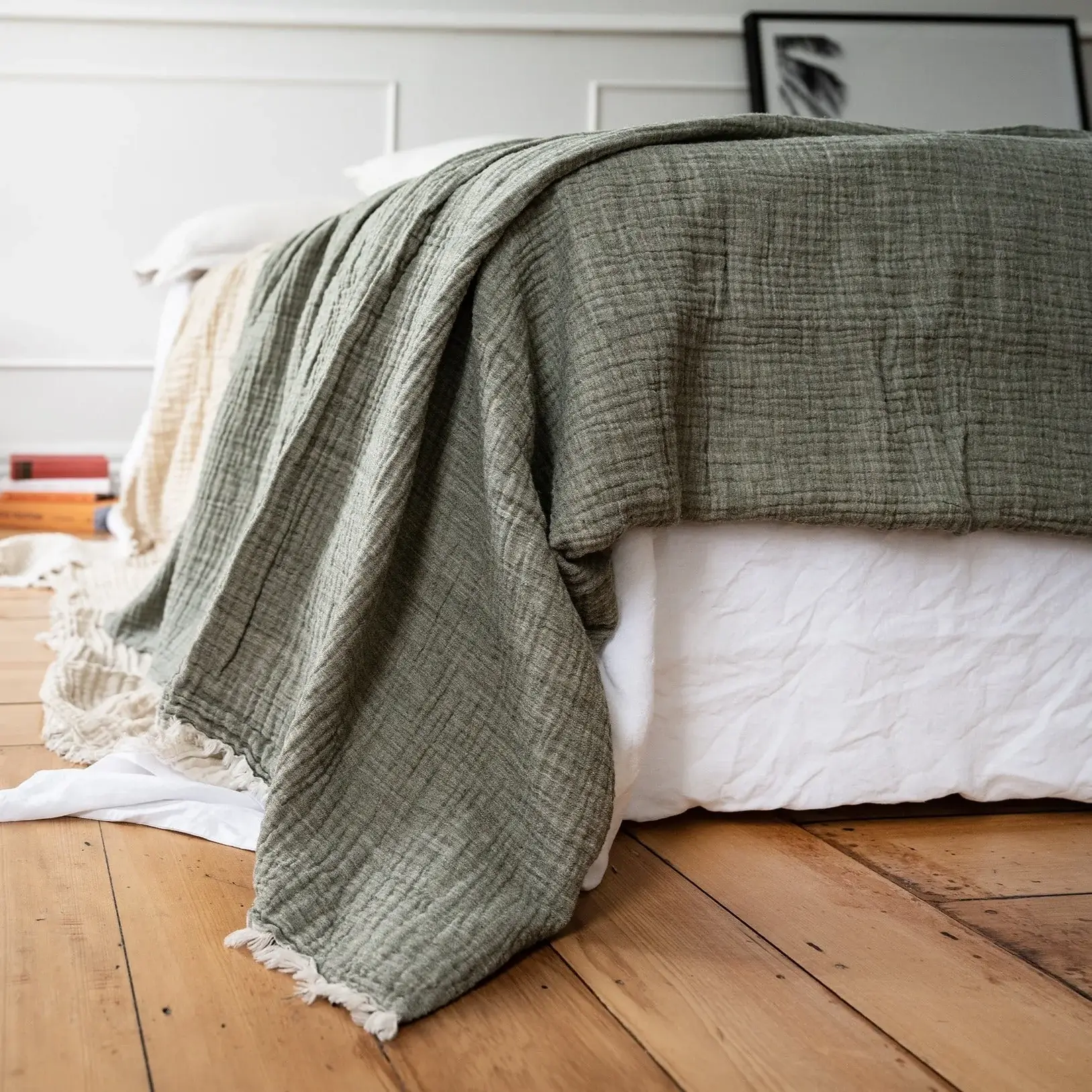 Nomad Linen Blanket - 2 colours - Image 2