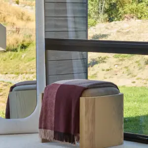 Weave Large Wool Throw - Brookside Beetroot