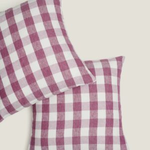Carlotta+Gee - Lavender Check Pillowcase Set - 2 sizes