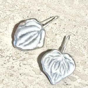 Repousee Large Kawakawa Drop Earrings by Victoria Pallin