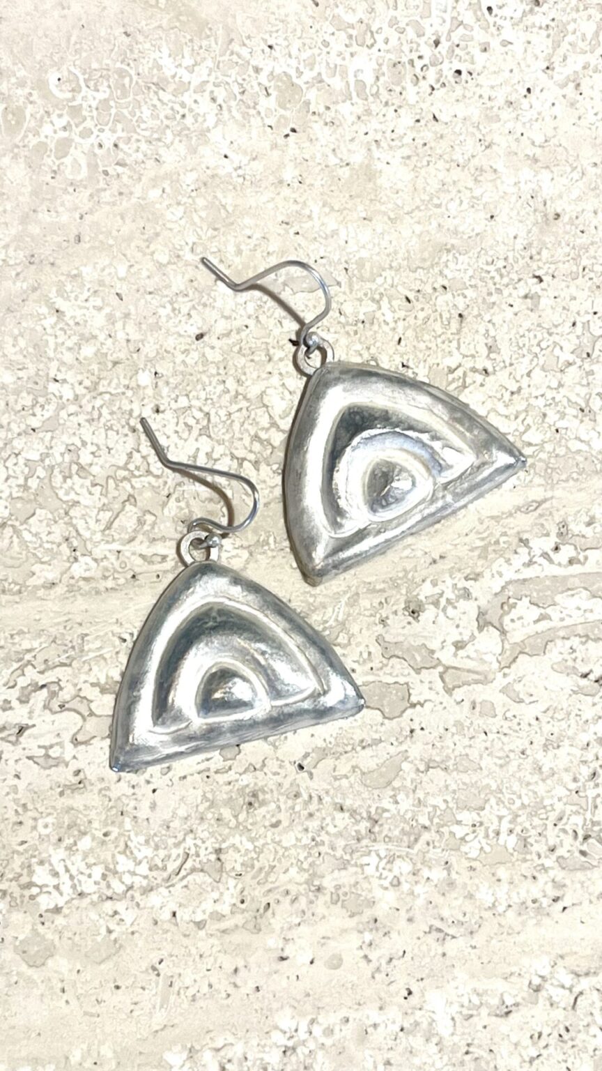 Repousee 3 Part Drop Earrings by Victoria Pallin - Swoon