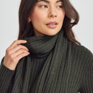 Untouched World - Rib Merino Scarf - 3 colours