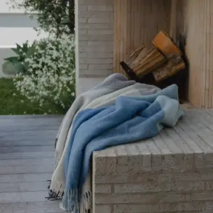 Weave Wool Throw - Bayswater Breeze