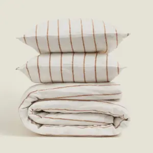 Carlotta+Gee - Tobacco Stripe Duvet Cover - King
