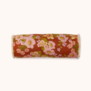 Bonnie & Neil Buttercup Rust Bolster Cushion 60 x 20cm