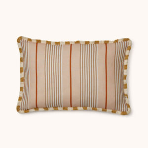 Bonnie & Neil Club Stripe Pearl 60 x 40cm Cushion