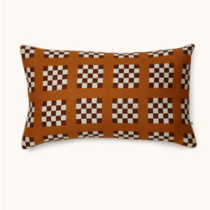 Bonnie & Neil Lattice Tan 75 x 45cm Cushion